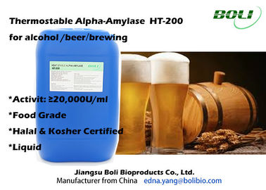 Amylase-alpha thermostable d'enzymes de brassage de catégorie comestible 20000 U/ml pour la bière
